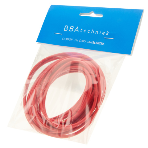 BBAtechniek artnr. 17474 - Kabel 2.5mm2 rood (5m)