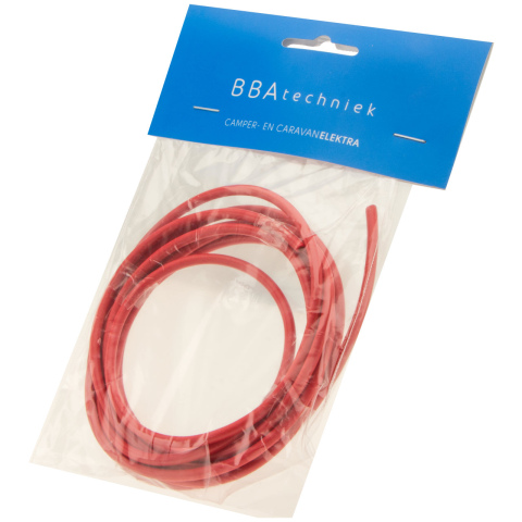 BBAtechniek artnr. 17476 - Kabel 4.0mm2 rood (3m)