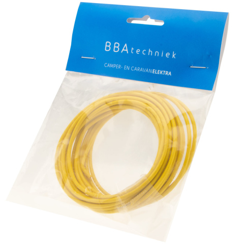 BBAtechniek artnr. 17557 - Kabel 2.5mm2 geel (5m)