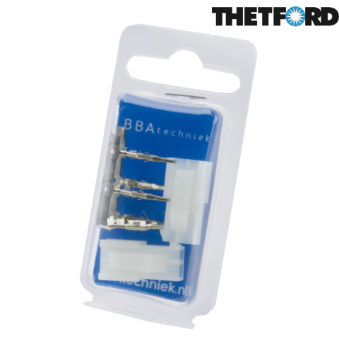 BBAtechniek artnr. 8515 - Connector 2-weg (2x) met crimp pin 4.2mm (6x)
