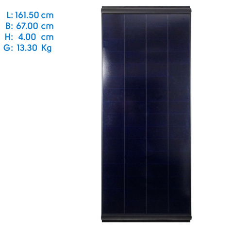 BBAtechniek artnr. 9829 - 180Wp 161.5x67x4cm Pro-User zonnepaneel (1x)