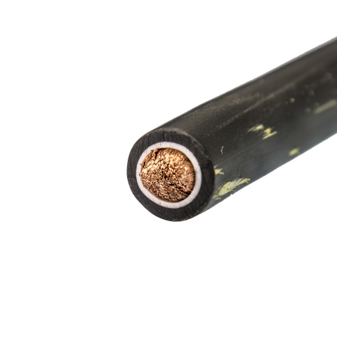 25mm2 accu kabel flexibel zwart (50m)