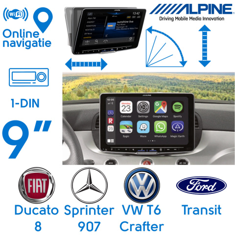 BBAtechniek artnr. 8664 - Sprinter907 Ducato T6 Crafter Transit mediastation