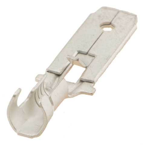 BBAtechniek artnr. 12132 - Vlaksteker vertind 6.3 1.5-2.5mm² U-vorm (100x)