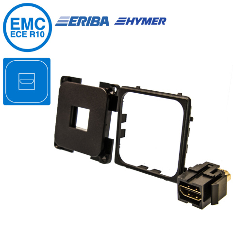 HDMI contactdoos zwart S20.000 (1x)