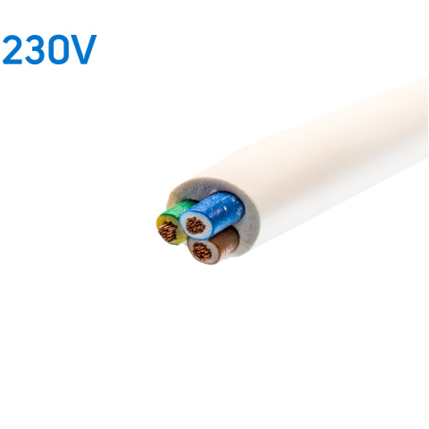 VMVL kabel 3-aderig 3x1.5mm2 wit (100m)