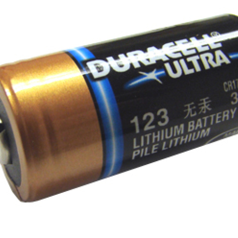 BBAtechniek artnr. 27003 - 3V CR123A Duracell Lithium batterij (1x)