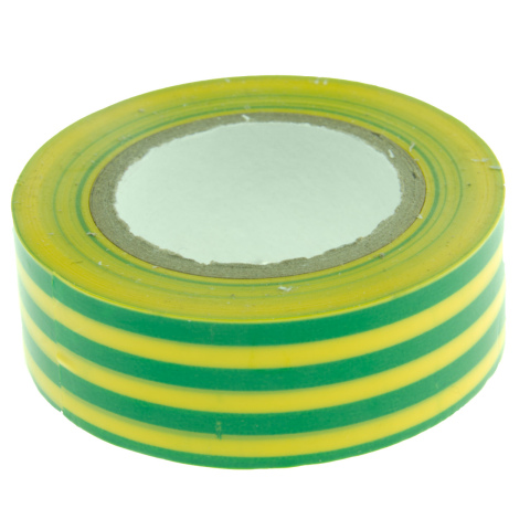 BBAtechniek artnr. 27085 - Installatietape geel/groen PVC 19mmx10m (1x)