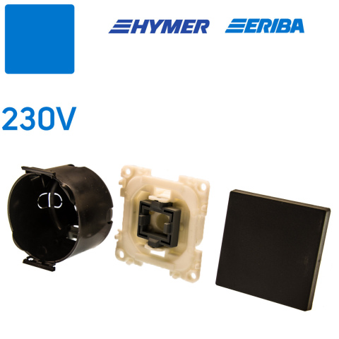 BBAtechniek artnr. 45056 - Wipschakelaar aan/uit 230V lei-grijs S20.000 (1x)