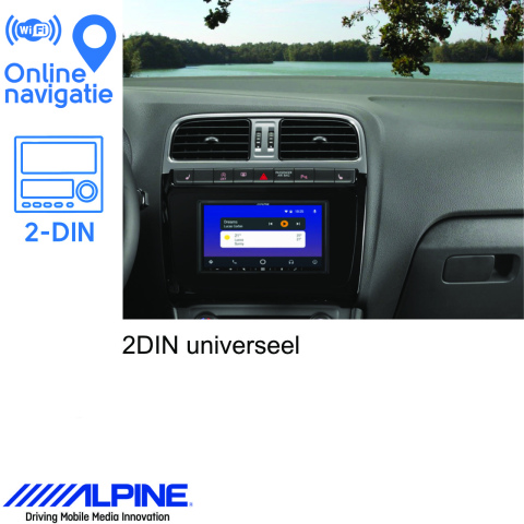BBAtechniek artnr. 8667 -  7” iLX-W690D DAB Alpine navigatie 2DIN (1x)