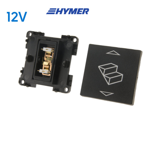 Trapschakelaar zwart 12V S20.000 (1x)
