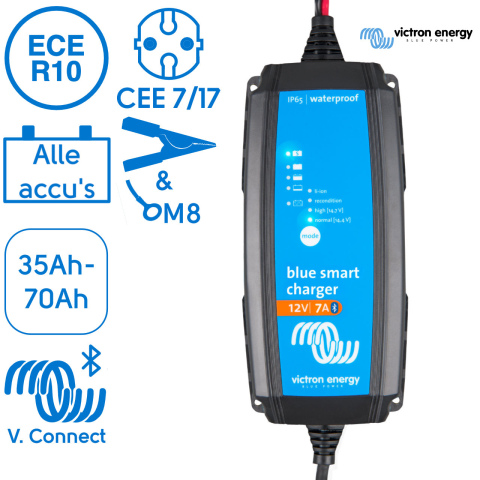 BBAtechniek artnr. 38320 - Victron Blue Smart IP65 acculader 12/7-1 (1x)