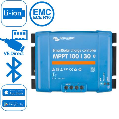 Victron SmartSolar MPPT 100/30 (12/24V) (1x)