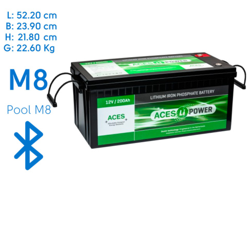 BBAtechniek artnr. 37085 - 12V 200Ah Aces Lithium accu zonder lader (1x)