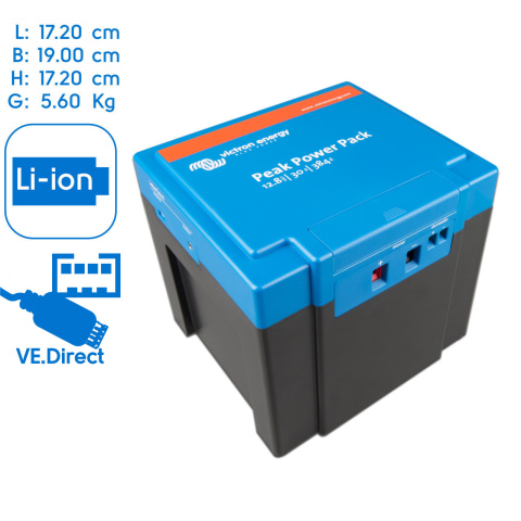 BBAtechniek artnr. 38258 - Victron Peak Power Pack 12.8V 30Ah - 384Wh (1x)