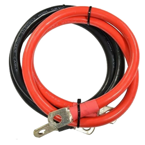 BBAtechniek artnr. 38313 - 50mm² accu kabelset 1x rood 1x zwart M8-M8 (1.5m)