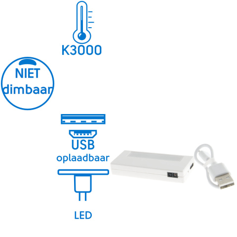 BBAtechniek artnr. 65559 - Foggia hangkast - lade USB LED lamp (1x)