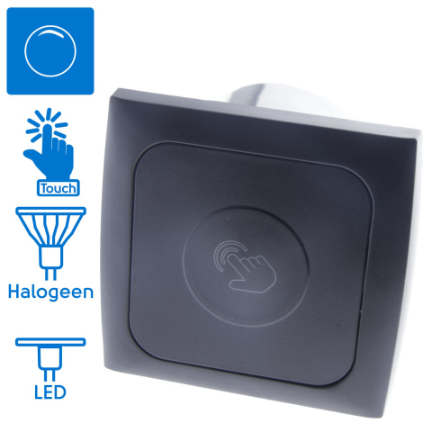 C-Line dimmer met Opal afdekraam zwart (1x)