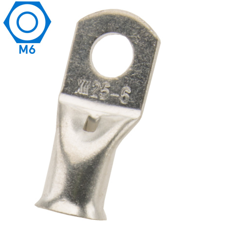 BBAtechniek artnr. 13048 - 25mm² M6 gesloten kabeloog (50x)