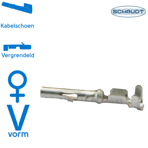 BBAtechniek artnr. 60506 - AMP connector tbv 12pins Schaudt EBL block 3 (1x)