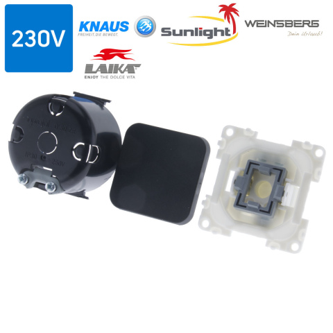 S 30.000 wipschakelaar aan/uit 230V zwart (1x)