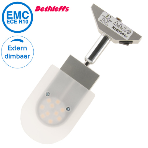 BBAtechniek artnr. 20183 - Dometic LED rail spot Thomas zilver 12V 1.5W (1x)