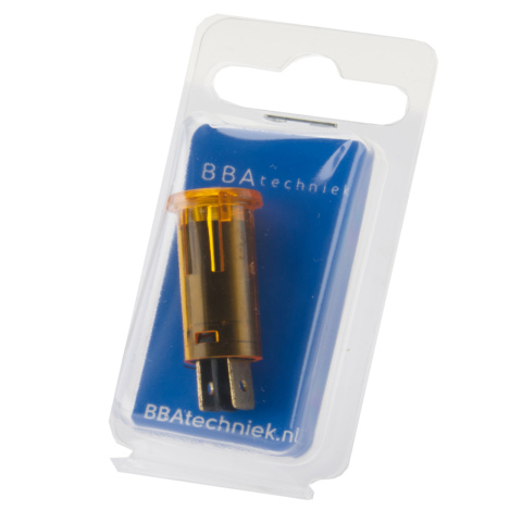 BBAtechniek artnr. 17646 - Waarschuwingslampje oranje 12V Ø12.0mm (1x)