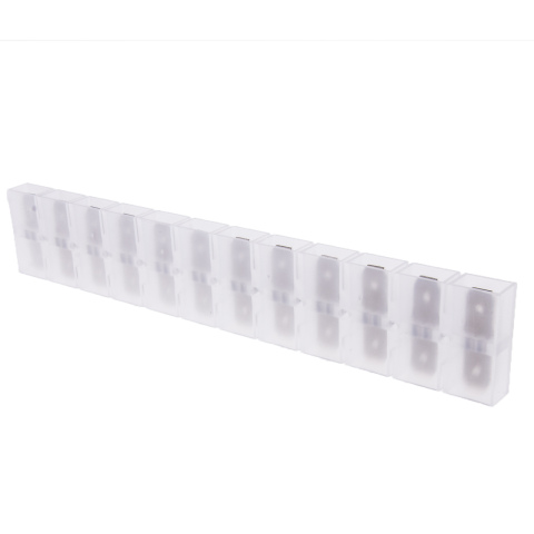 BBAtechniek artnr. 15406 - Doorverbindconnector 12-polig 6.3x0.8mm (10X)