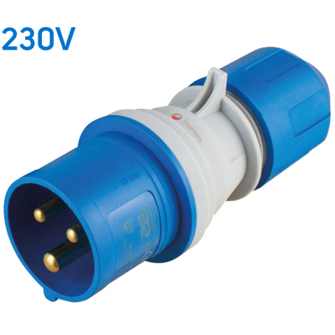 BBAtechniek artnr. 42999 - CEE stekker 230V 16A met controle LED IP44 (1x)
