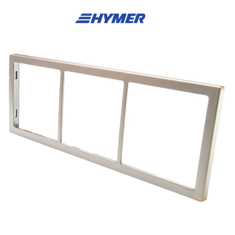 Afdekraam 3-vak mat zilver S20.000 (1x)