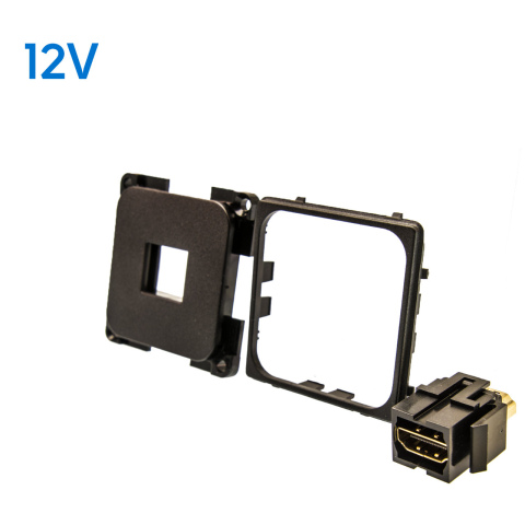 Contactdoos HDMI verbinder zwart (1x)