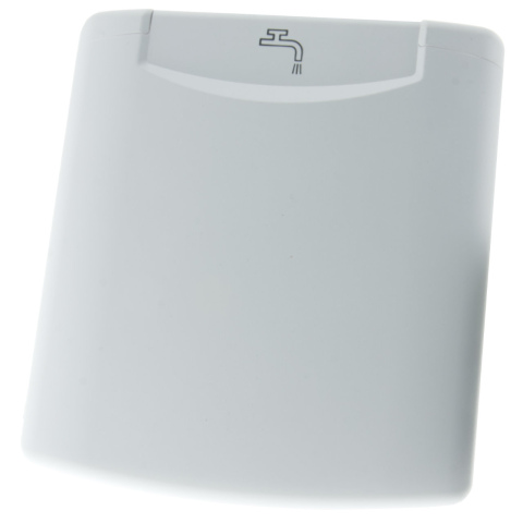 BBAtechniek artnr. 45172 - Buitenwand contactdoos losse klep water icoon (1x)