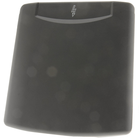 BBAtechniek artnr. 45178 - Donker grijs losse klep 230V icoon (1x)