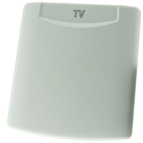 BBAtechniek artnr. 45180 - Buitenwand contactdoos losse klep TV icoon (1x)