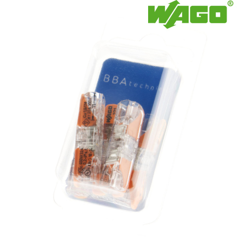 BBAtechniek artnr. 66016 - Wago verbindingsklem 221 1-voudig 0.2-4mm2 (5x)