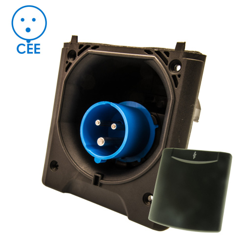 BBAtechniek artnr. 45026 - CEE 230V aansluiting zwart (1x)