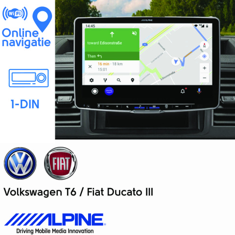 BBAtechniek artnr. 8665 - 11” iLX-F115D Alpine style navigatie 1DIN (1x)