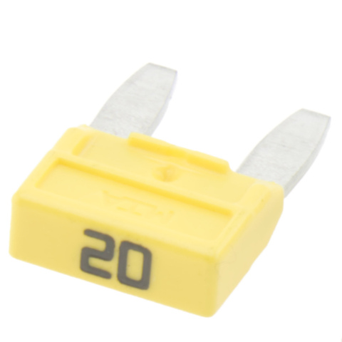 BBAtechniek artnr. 13690 - Mini steekzekering 20A geel (50x)