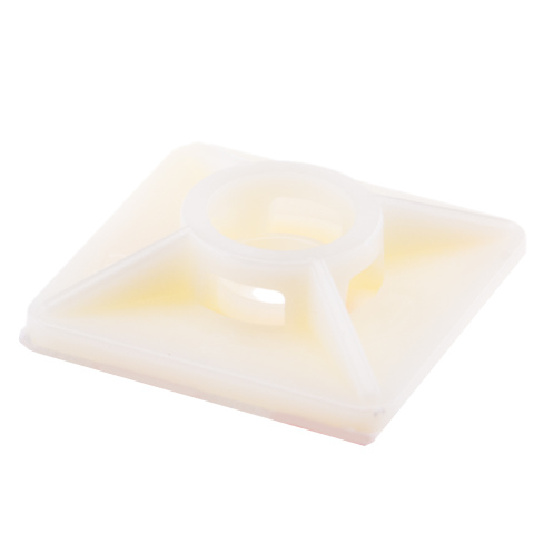 BBAtechniek artnr. 17380 - Kleefzadel 3M voor tyrap 4.8mm wit (100x)