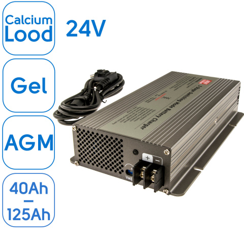BBAtechniek artnr. 50049 - 24V 10.5A 300W 3-traps druppellader (1x)