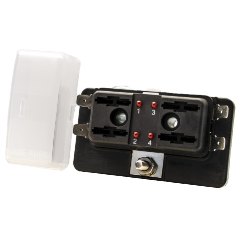 Zekering verdeelbox 4-weg LED (1x)