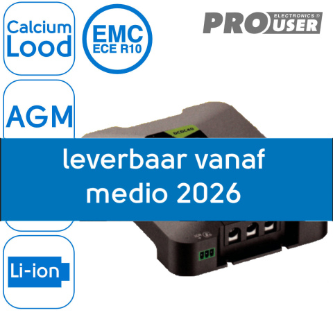 BBAtechniek artnr. 9843 - 12V 40Ah Pro-User DC/DC40 SC acculader  (1x)