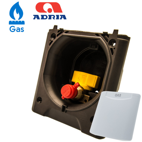 BBAtechniek artnr. 45070 - Gasdoorvoer licht grijs (1x)