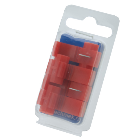 BBAtechniek artnr. 17005 - Aftakconnector 0.5-1.0mm2 rood (4x)