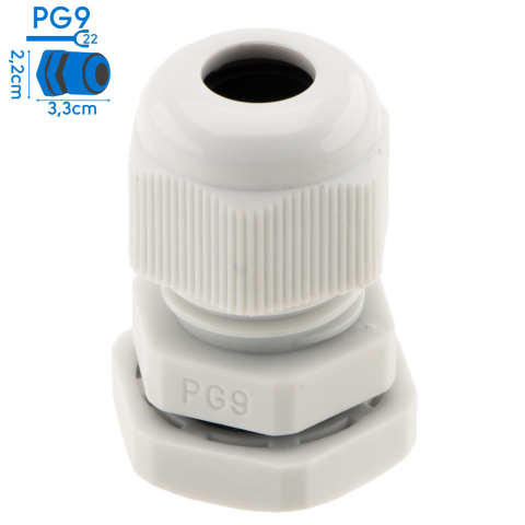 NDS wartel kabeldoorvoer 4-8mm wit PG9 (1x) 