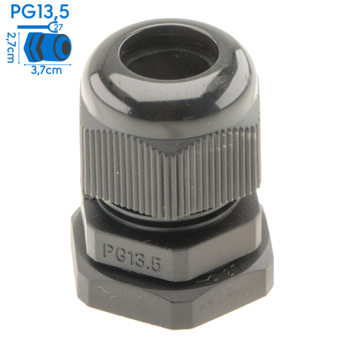 NDS wartel kabeldoorvoer 7-12mm zwart PG13.5 (1x)