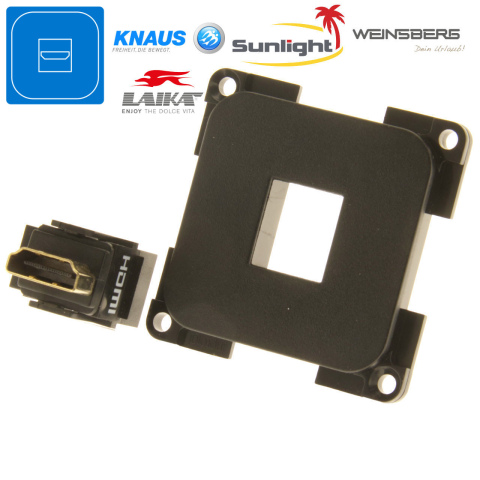 BBAtechniek artnr. 45162 - S 30.000 HDMI High Speed contact zwart (1x)