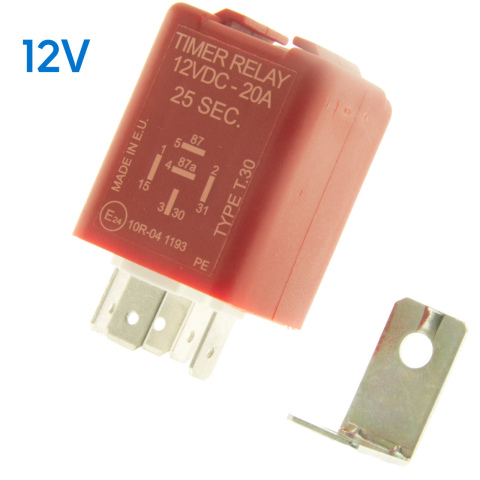 BBAtechniek artnr. 10017 - Timer relais 12V 20A 5-polig 25sec (1x)