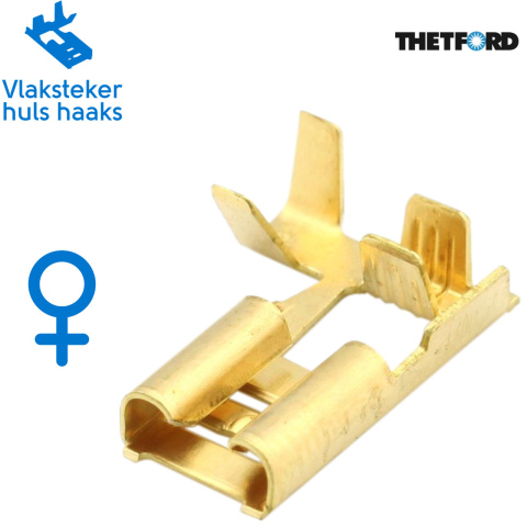 BBAtechniek artnr. 8935 - Kabelschoen haaks 1.5-2.5mm messing (25x)