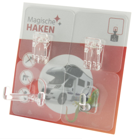 BBAtechniek artnr. 45167 - Magische haken assorti 1x mini 1x V 2x clip (1x)